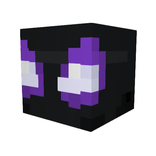 Moreba Minecraft avatar head, 3D render