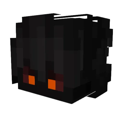 Moreeya Minecraft avatar head, 3D render