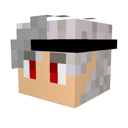 MorenR33 Minecraft avatar head, 3D render