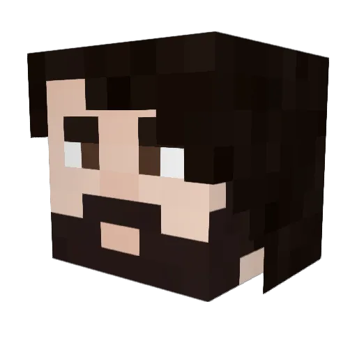 Morenthus Minecraft avatar head, 3D render