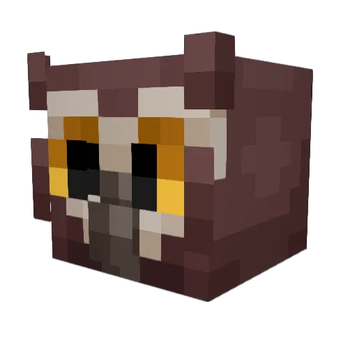 Moreos Minecraft avatar head, 3D render