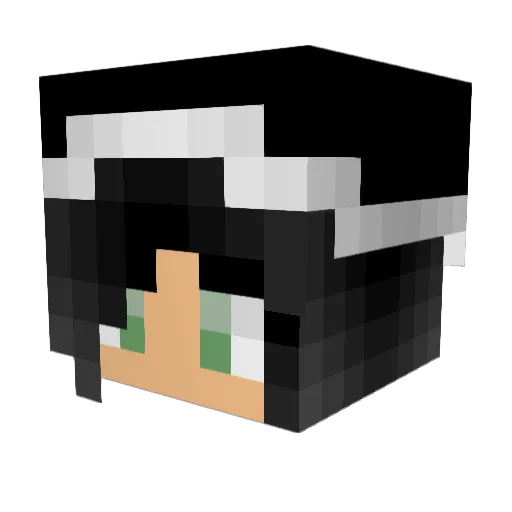 Moreoticus Minecraft avatar head, 3D render