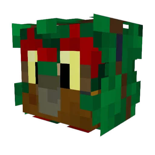 Morepork_Owl Minecraft avatar head, 3D render