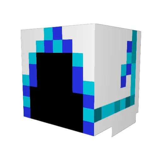 Morex123 Minecraft avatar head, 3D render