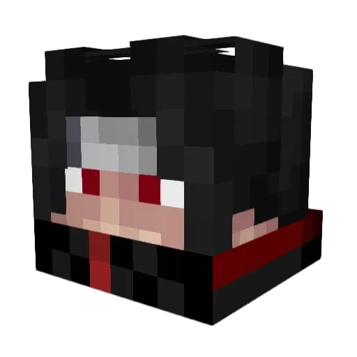 Morfoe Minecraft avatar head, 3D render