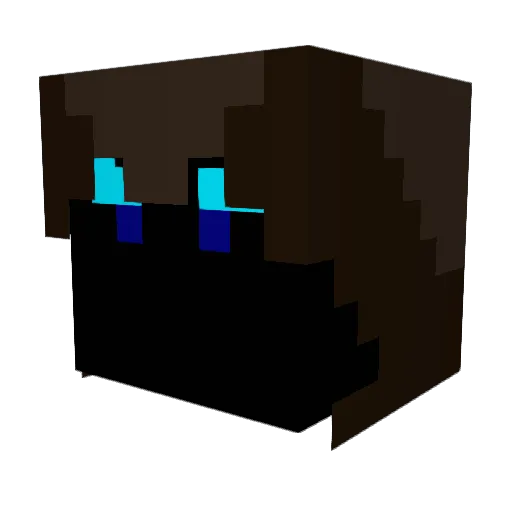 Morfron Minecraft avatar head, 3D render