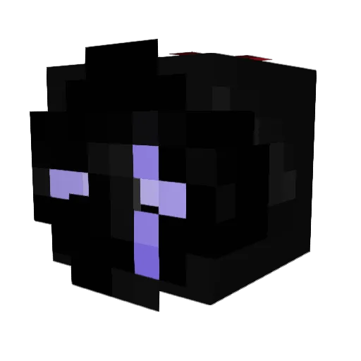 MorgChan Minecraft avatar head, 3D render