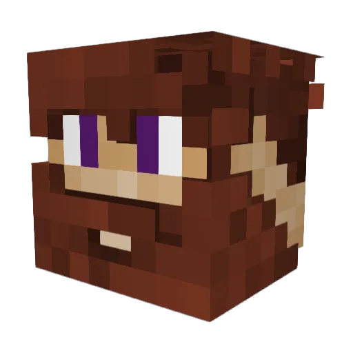 MorgShack1 Minecraft avatar head, 3D render