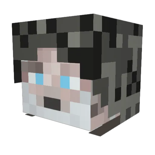 Morgalith Minecraft avatar head, 3D render