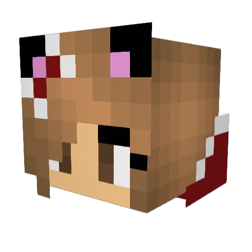Morgan1826 Minecraft avatar head, 3D render