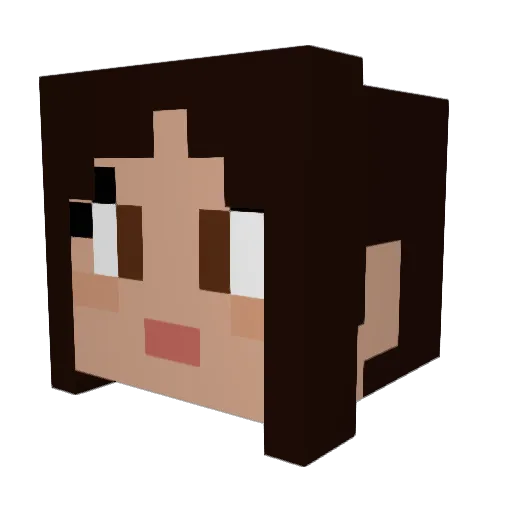 Morgan27 Minecraft avatar head, 3D render