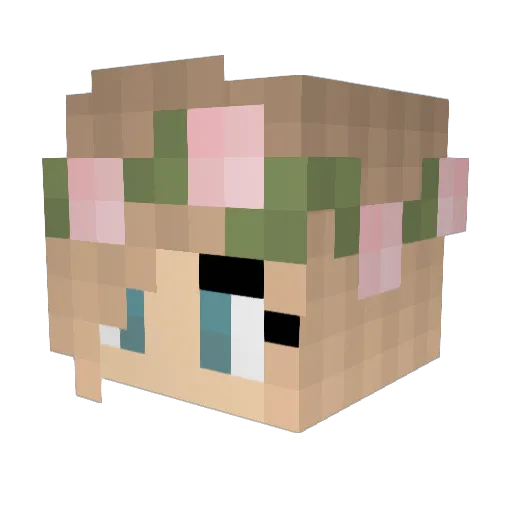 Morgan724 Minecraft avatar head, 3D render