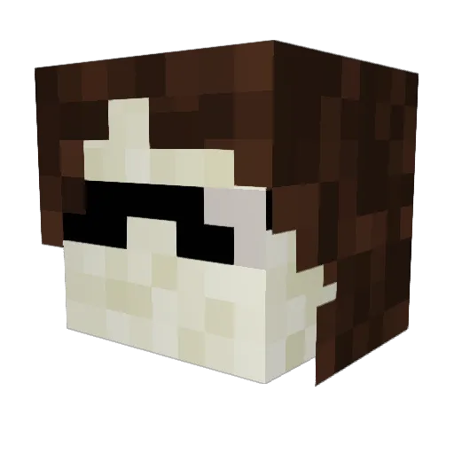 Morgan805 Minecraft avatar head, 3D render