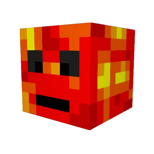 MorganForr Minecraft avatar head, 3D render