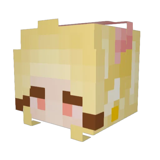 MorganIsLife Minecraft avatar head, 3D render