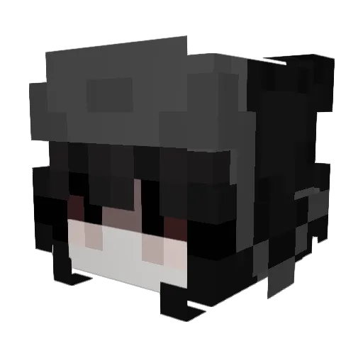 Morgan_06 Minecraft avatar head, 3D render