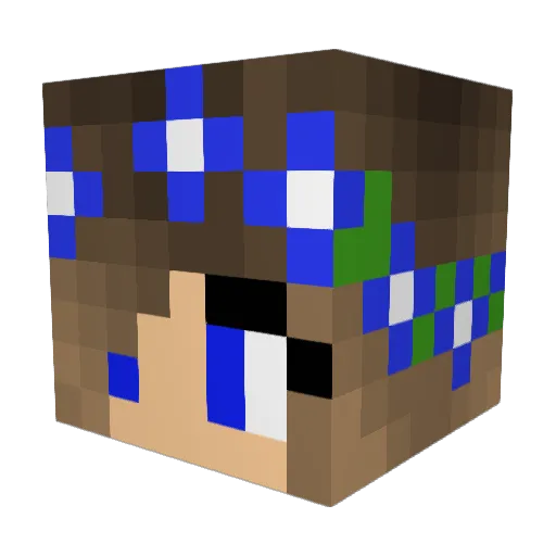Morgan_0 Minecraft avatar head, 3D render