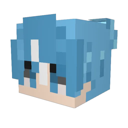 Morgan_Bug Minecraft avatar head, 3D render