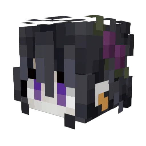 MorganaDemoness Minecraft avatar head, 3D render