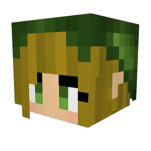 Morgana_Fay Minecraft avatar head, 3D render