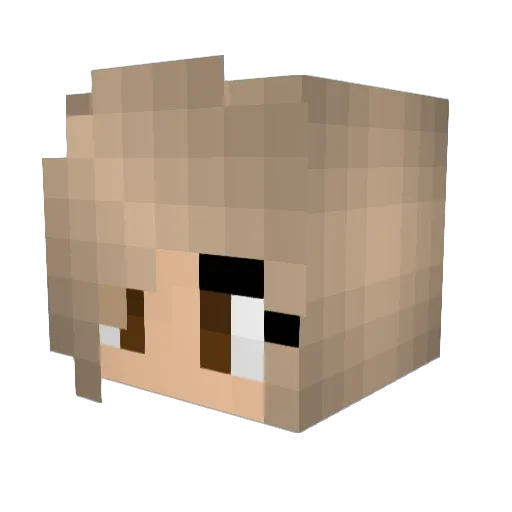 MorganahCode Minecraft avatar head, 3D render