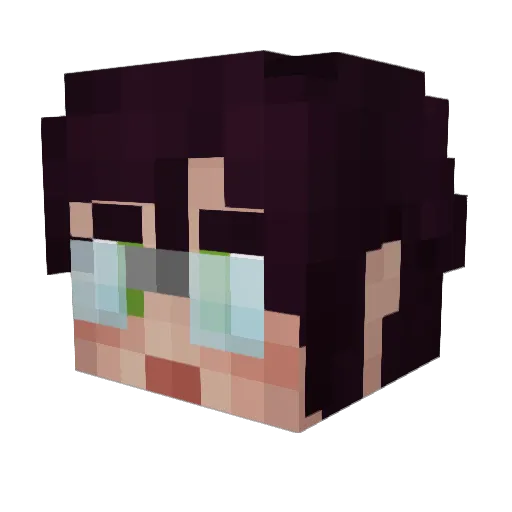 MorganeThalarion Minecraft avatar head, 3D render