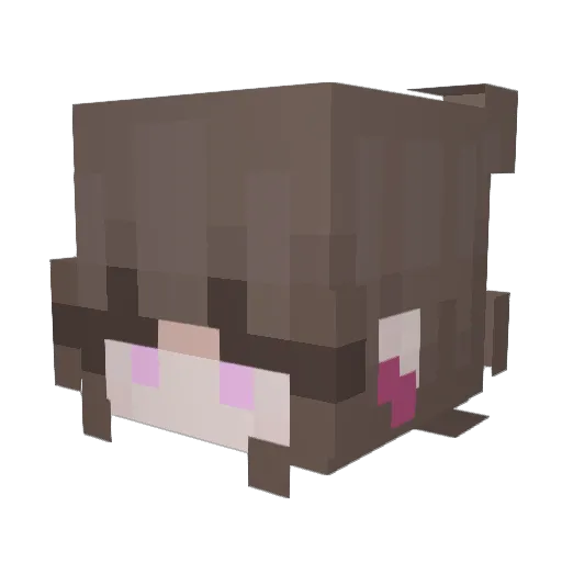 Morganeblvd Minecraft avatar head, 3D render