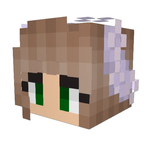 MorganlaStar Minecraft avatar head, 3D render