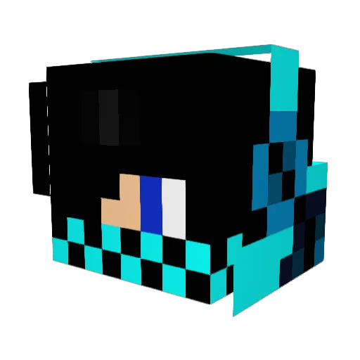 Morganm35 Minecraft avatar head, 3D render
