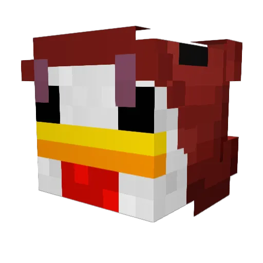 MorgannXD Minecraft avatar head, 3D render