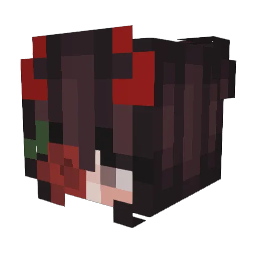 Morgansy Minecraft avatar head, 3D render
