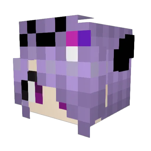MorgenAF Minecraft avatar head, 3D render