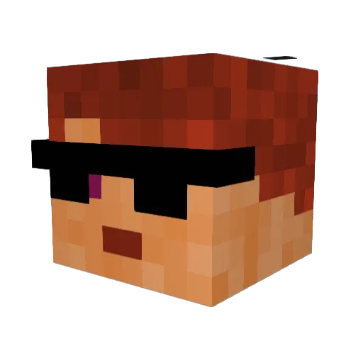 Morginton Minecraft avatar head, 3D render