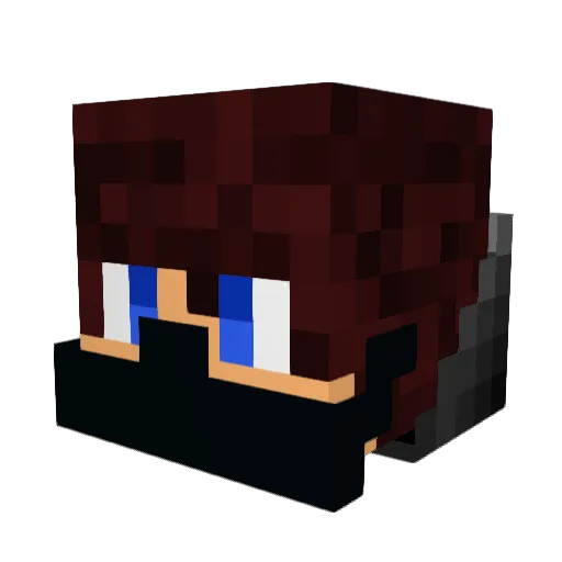 Morgoth20 Minecraft avatar head, 3D render