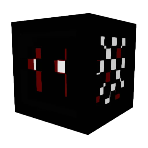 Morgoth Minecraft avatar head, 3D render