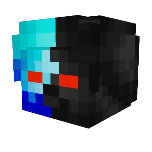 MorgothTFT Minecraft avatar head, 3D render