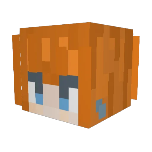 Morgue0 Minecraft avatar head, 3D render