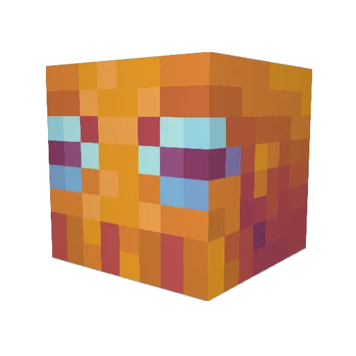 Morguile Minecraft avatar head, 3D render