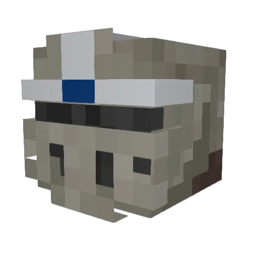 Morgul_ Minecraft avatar head, 3D render