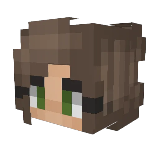 Morgzeis Minecraft avatar head, 3D render