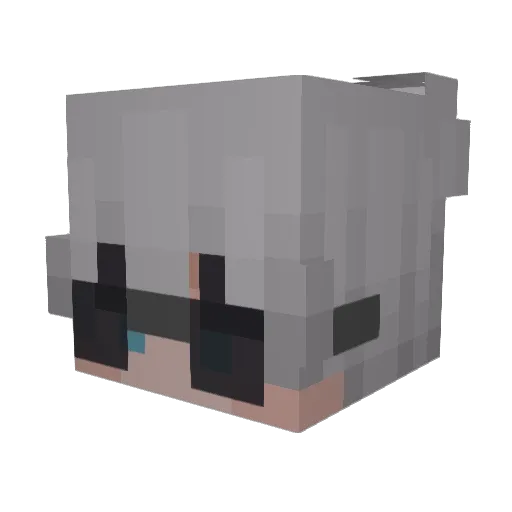 Morhelb Minecraft avatar head, 3D render
