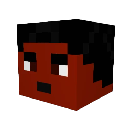 Mori9449 Minecraft avatar head, 3D render