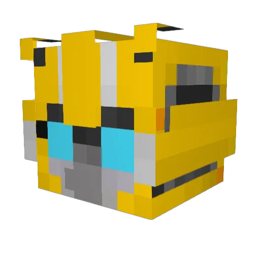 MoriDEAD Minecraft avatar head, 3D render