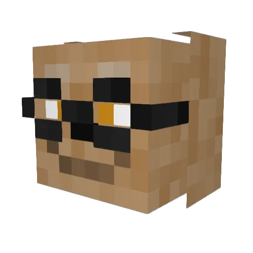 MoriTheOne11 Minecraft avatar head, 3D render