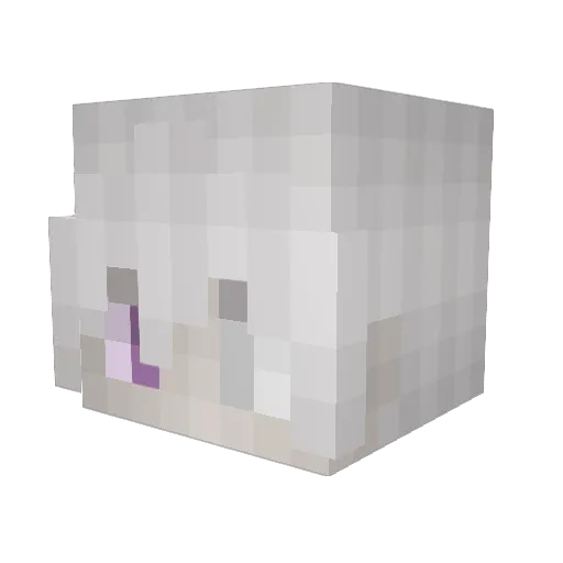 Mori_LCF Minecraft avatar head, 3D render