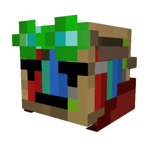Mori_OG Minecraft avatar head, 3D render