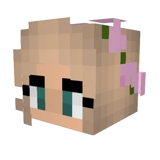 Moriah_0326 Minecraft avatar head, 3D render