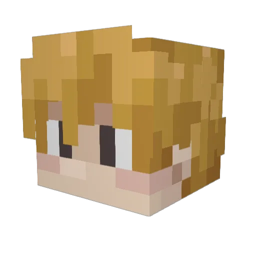 Moriar1 Minecraft avatar head, 3D render