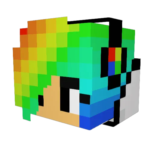 Moriarty_Hoogan Minecraft avatar head, 3D render