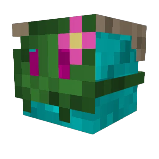 Moribund_ Minecraft avatar head, 3D render